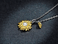 Collar Plata 925 Girasol Amarillo - Miniatura 4