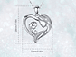Collar Plata 925 Corazon Mama Hijo Plateado - Miniatura 6