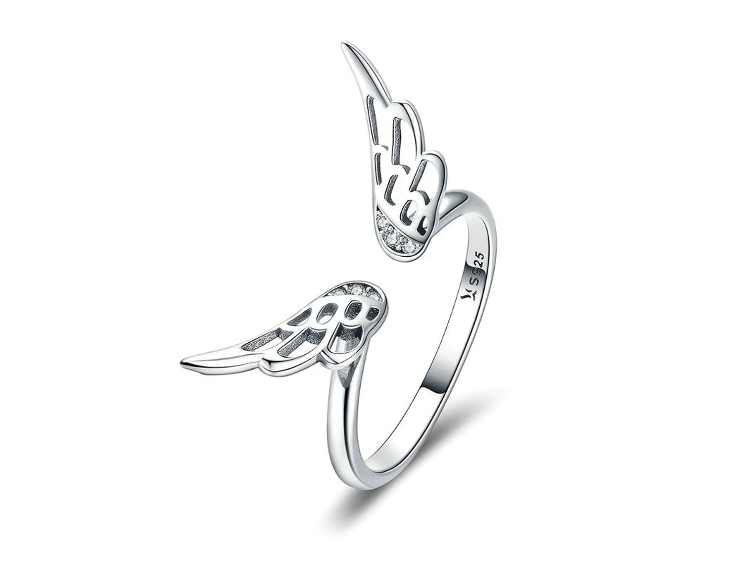 Anillo Plata 925 Alas de Angel 1
