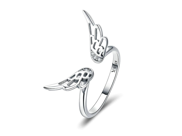 Anillo Plata 925 Alas de Angel 1