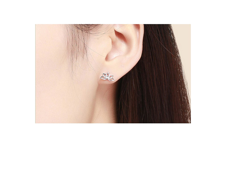 Aros Plata 925 Flor de Loto 4