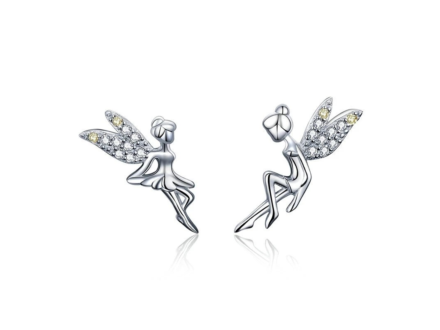 Aros Plata 925 Hadas Plateadas 1