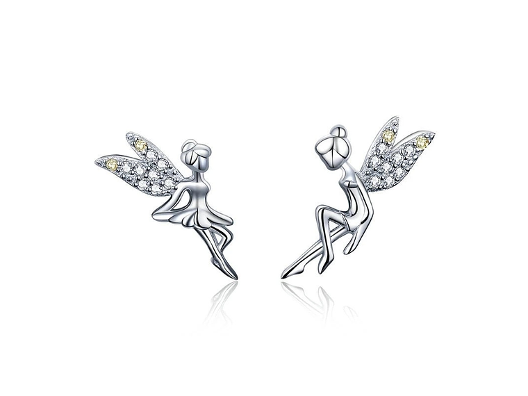 Aros Plata 925 Hadas Plateadas 1