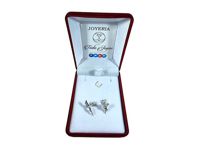 Aros Plata 925 Hadas Plateadas 2