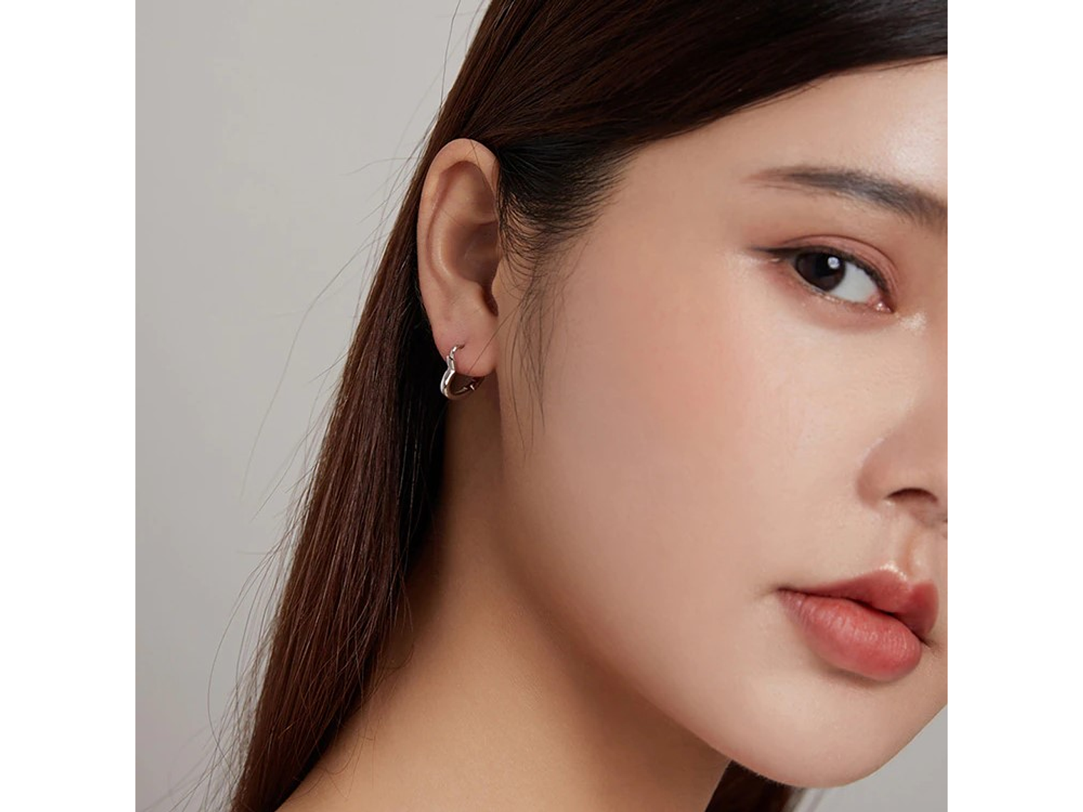 Aros Plata 925 Argollas Corazon 4