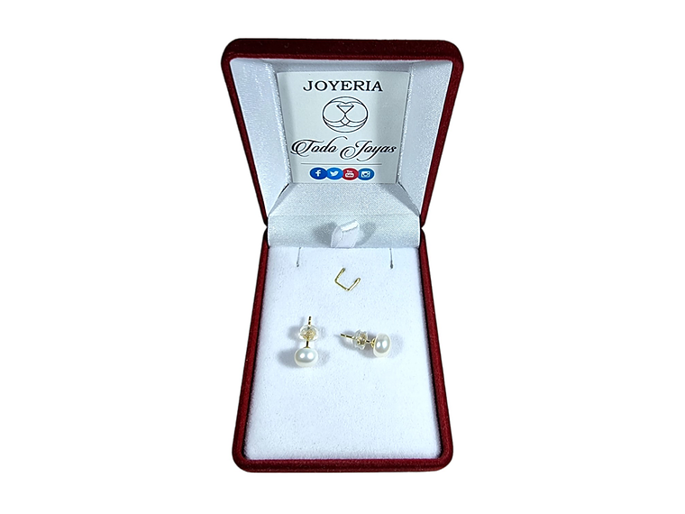 Aros Plata 925 Perla Cultivada 2