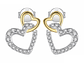 Aros Plata 925 Doble Corazon - Miniatura 1