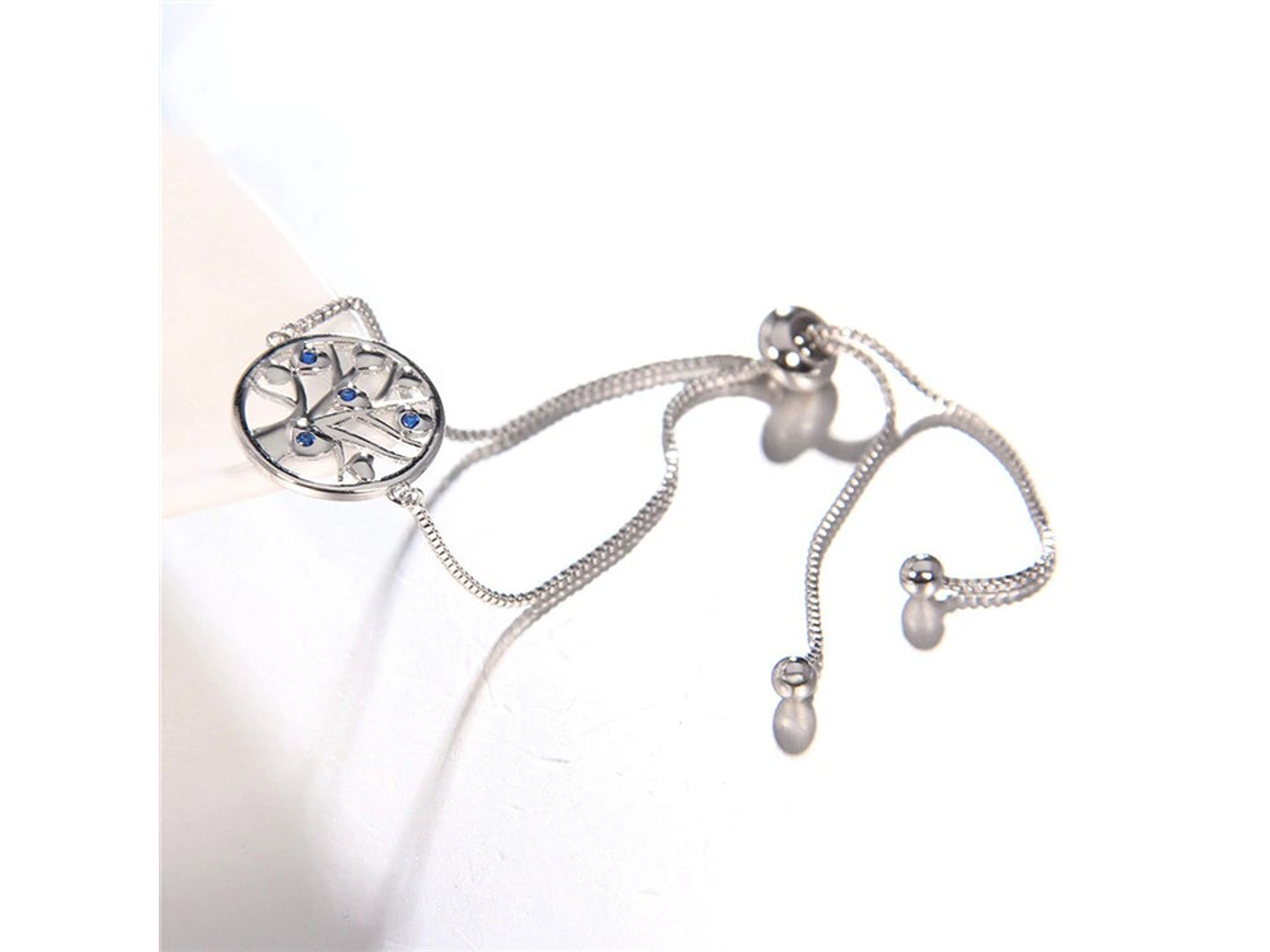 Pulsera Arbol de La vida Circones Plateada 3