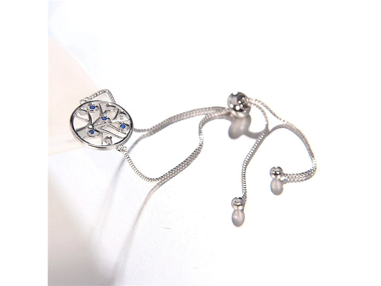 Pulsera Arbol de La vida Circones Plateada 3
