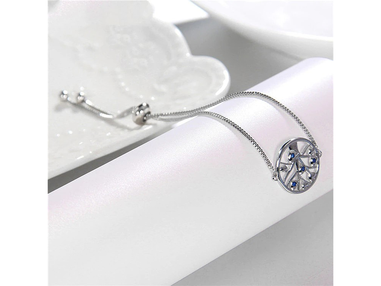 Pulsera Arbol de La vida Circones Plateada 5