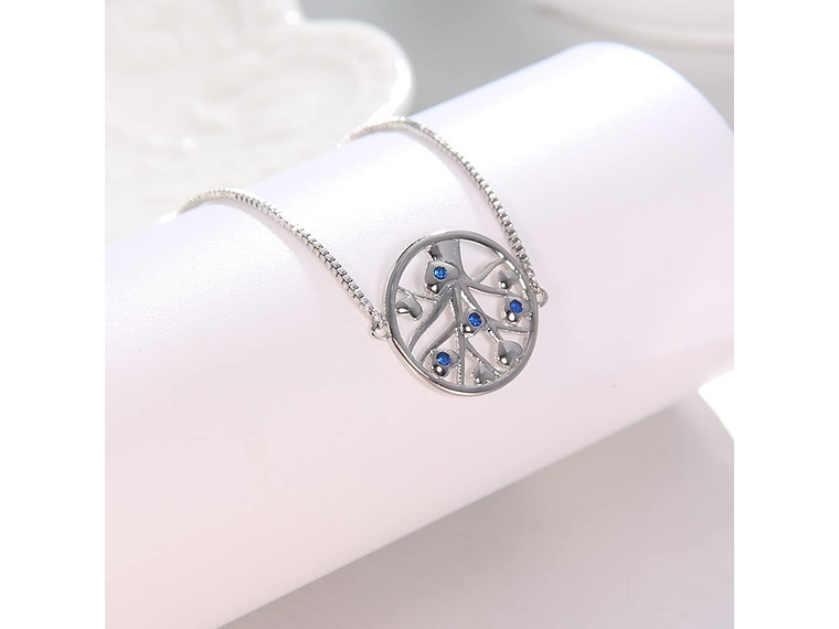 Pulsera Arbol de La vida Circones Plateada 7