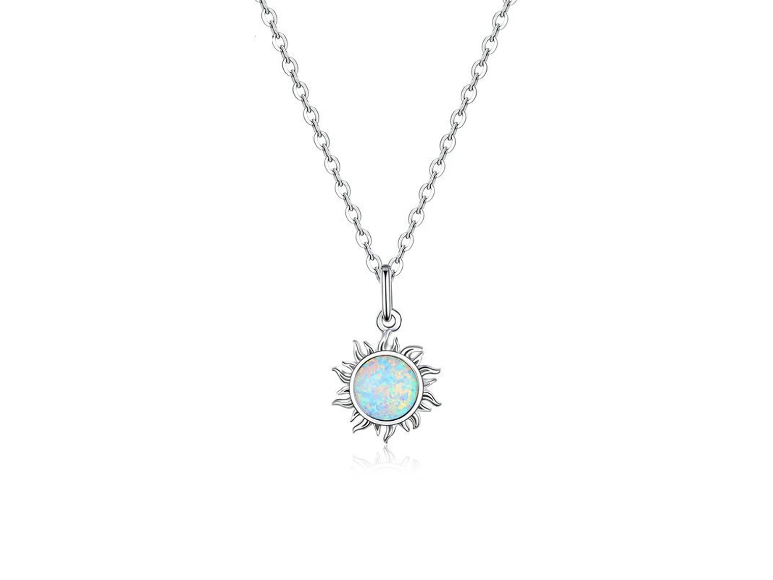 Collar Plata 925 Sol de Opalo 1