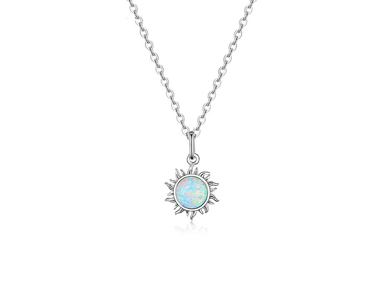 Collar Plata 925 Sol de Opalo 1