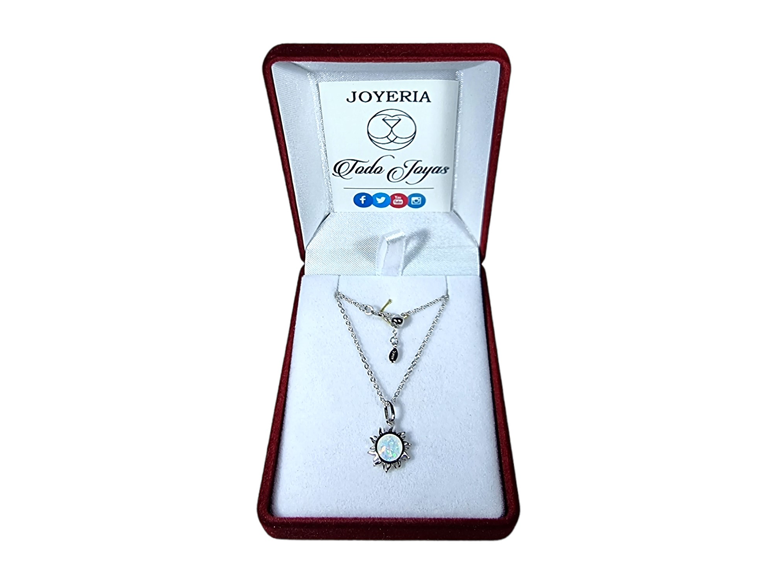 Collar Plata 925 Sol de Opalo 2