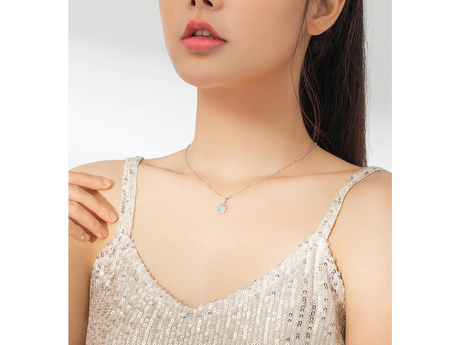 Collar Plata 925 Sol de Opalo 5