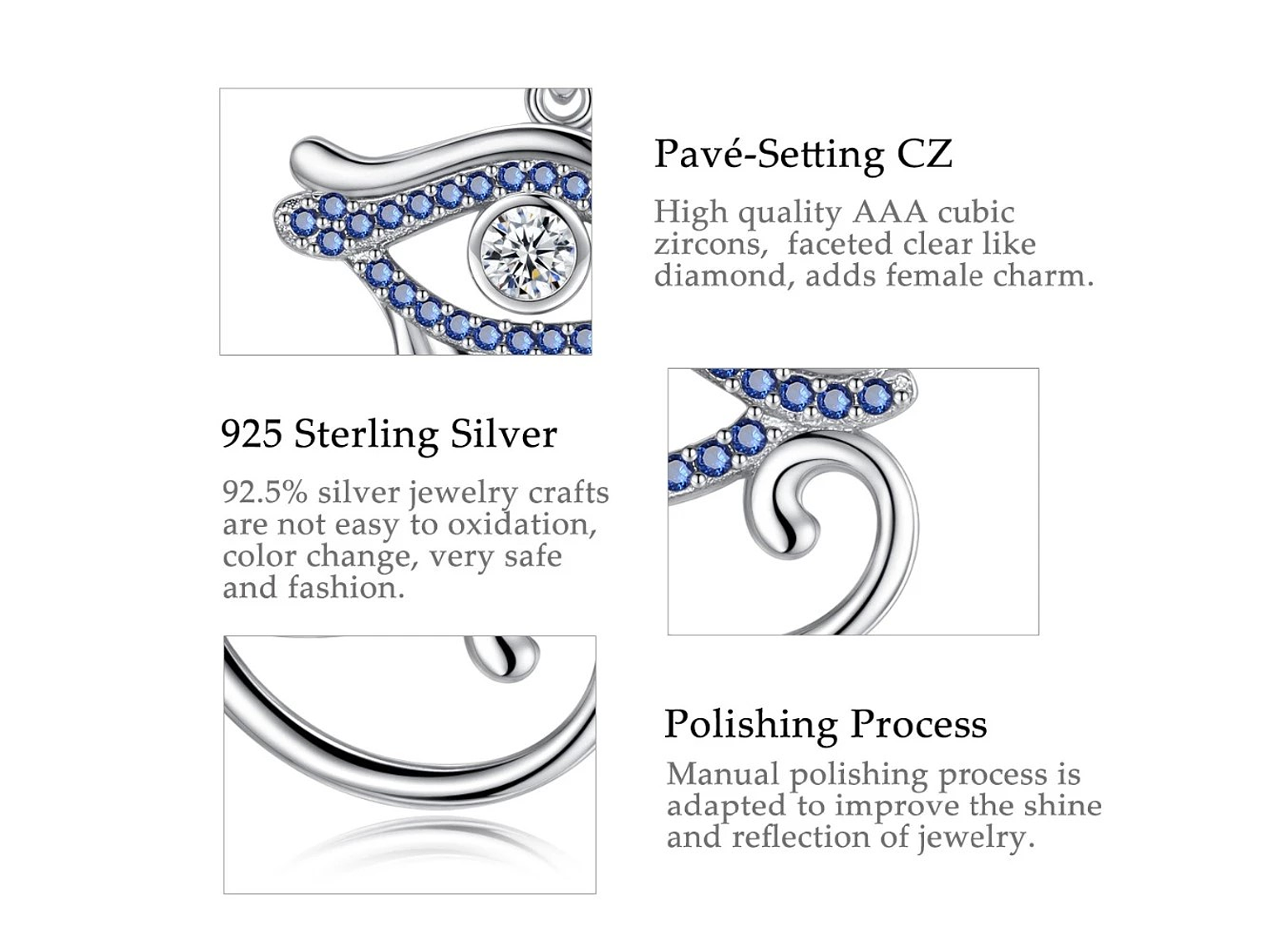 Collar Plata 925 Ojo de Horus 3