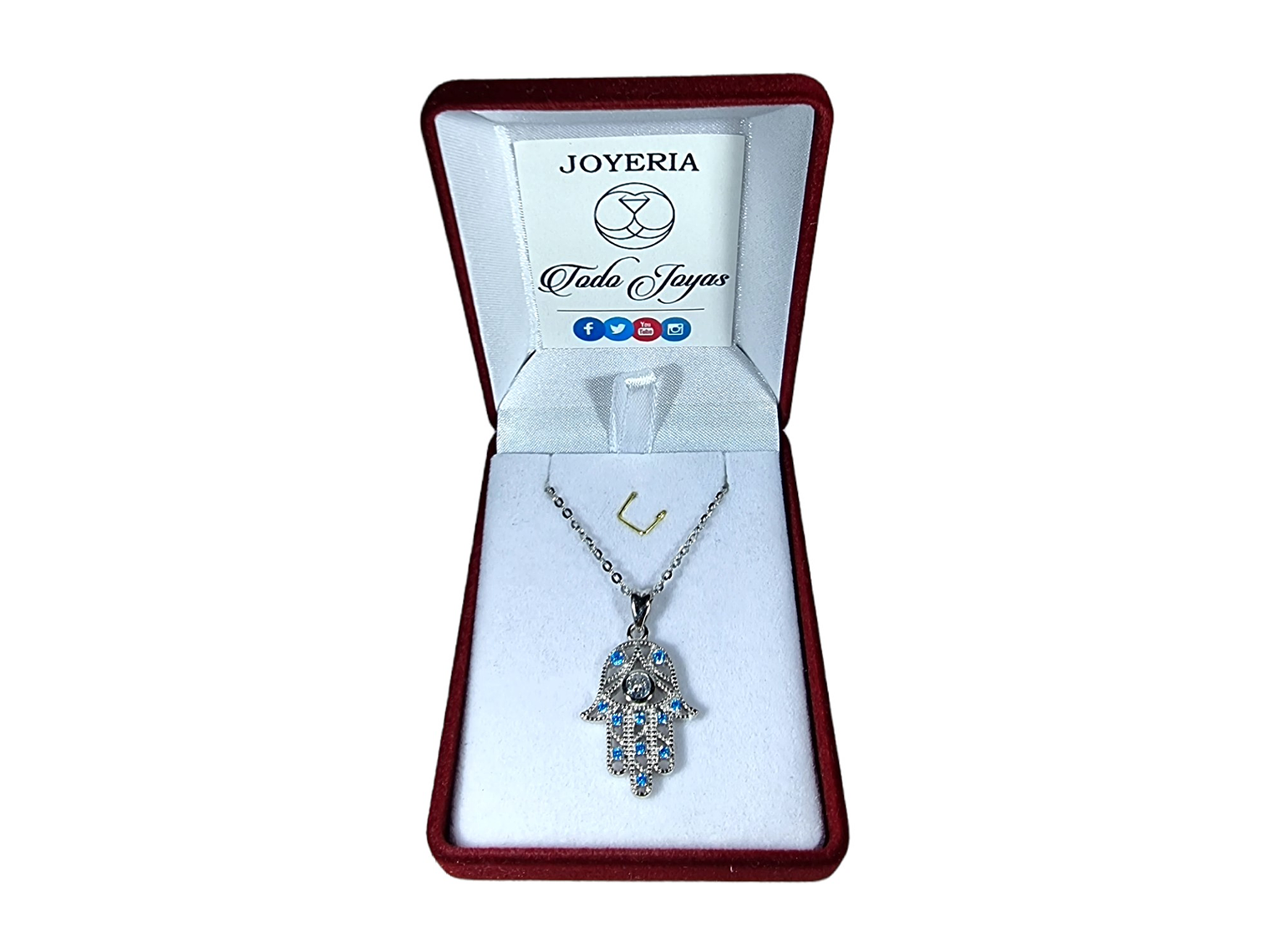 Collar Plata 925 Mano de Fatima Hamsa 2