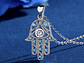 Collar Plata 925 Mano de Fatima Hamsa - Miniatura 4