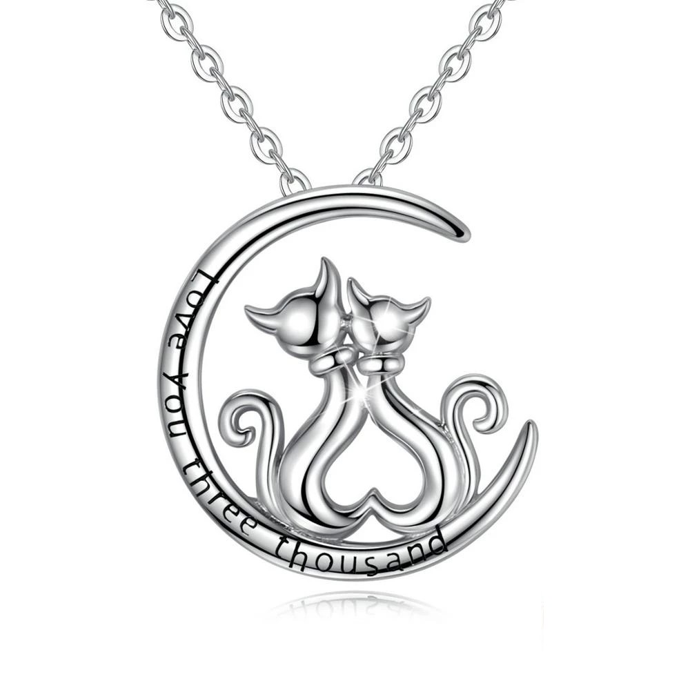 Collar Plata 925 Media luna boho