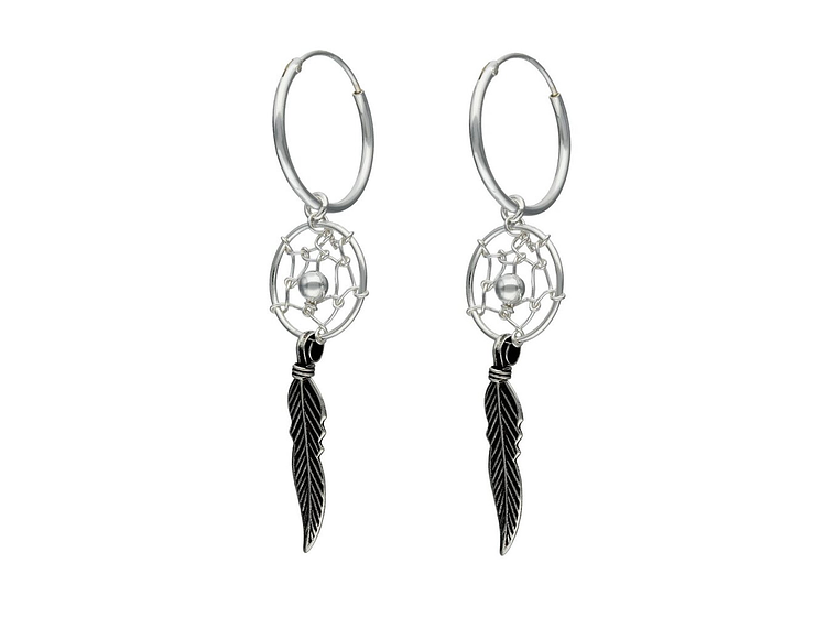 Aros Plata 925 Argolla Atrapa Sueño 1