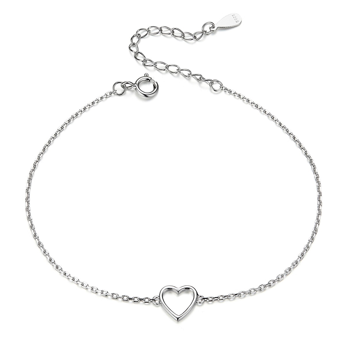 Pulsera Plata 925 Mini Corazon
