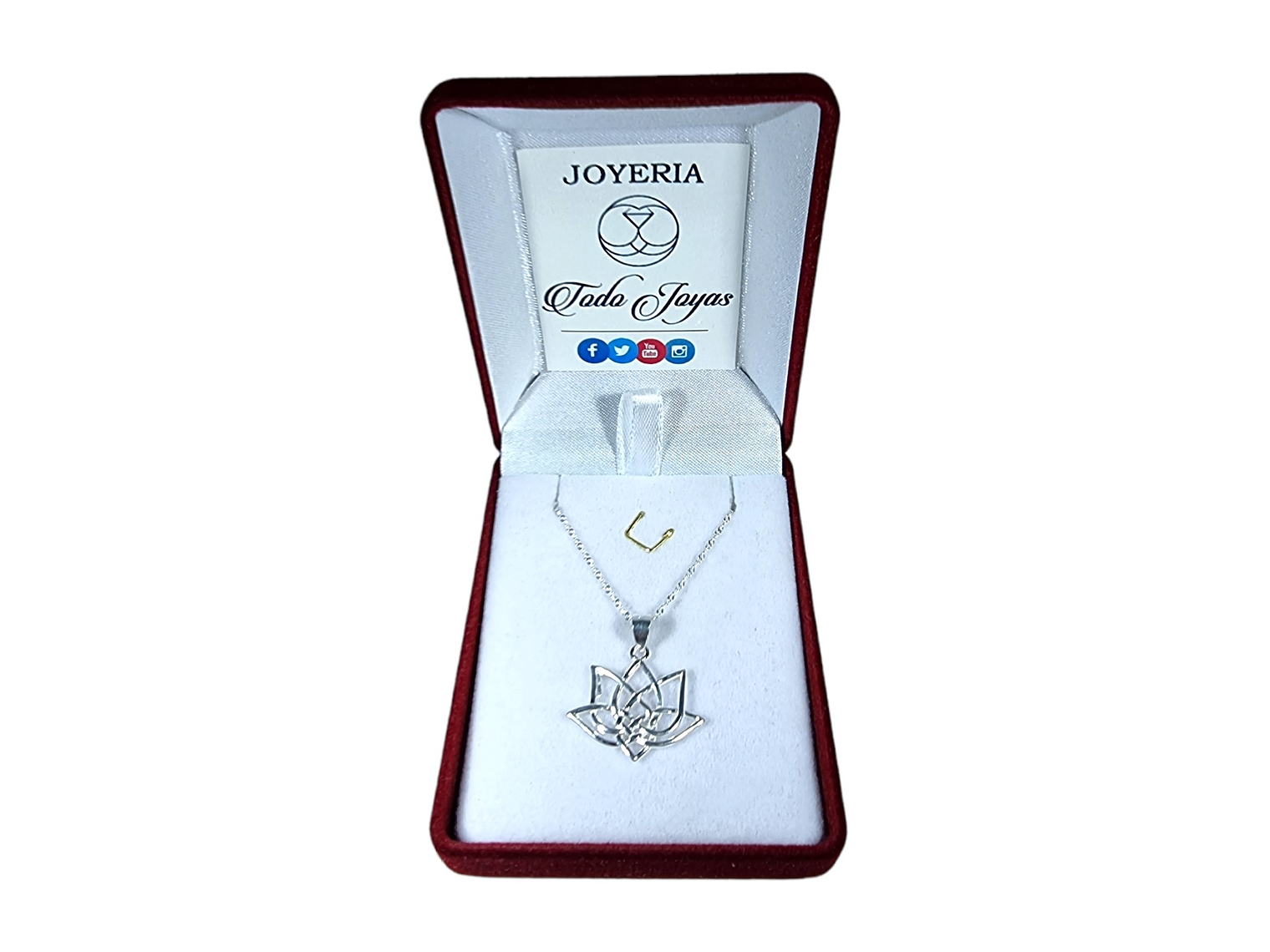 Collar Plata 925 Flor de Loto 2