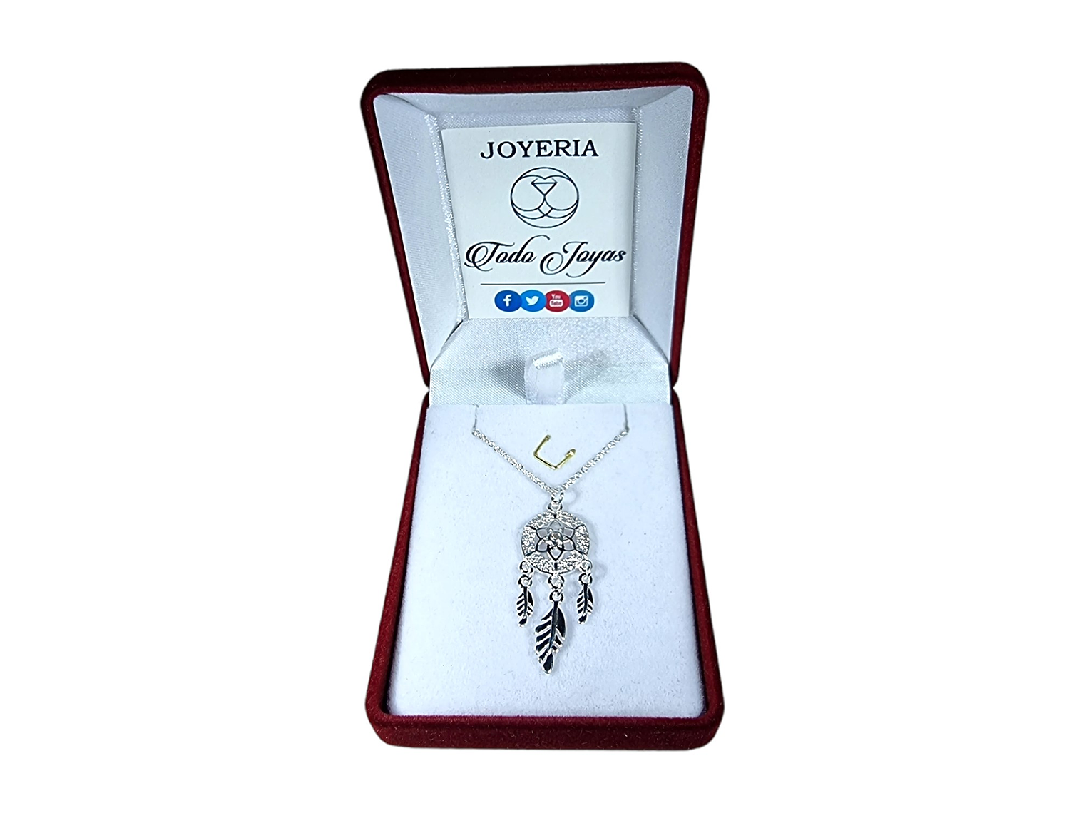 Collar Atrapa Sueño Circones Plateado 2