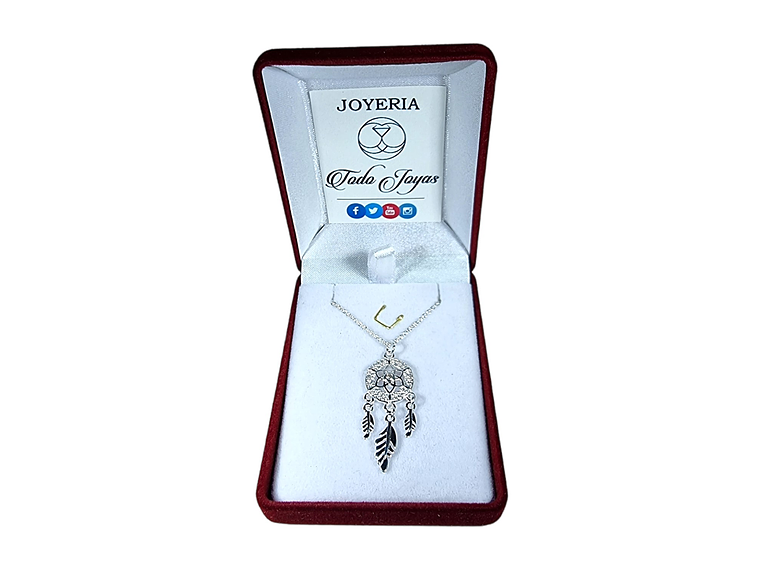 Collar Atrapa Sueño Circones Plateado 2