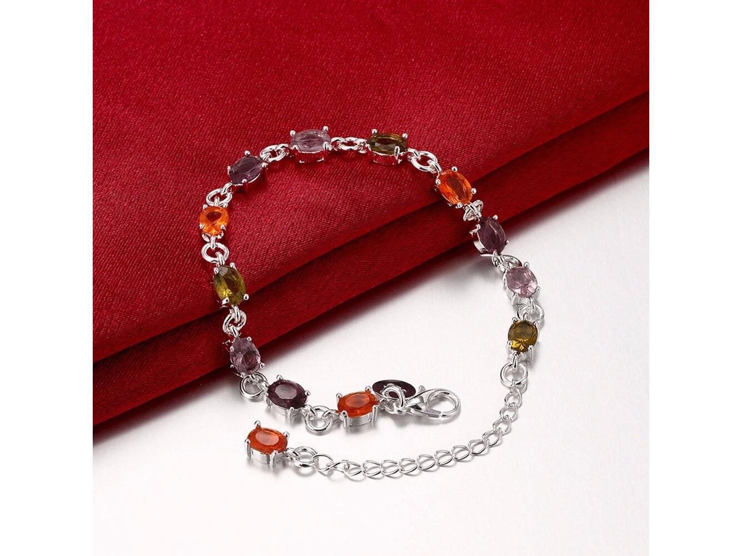 Pulsera Circones Multicolor Plateada 3