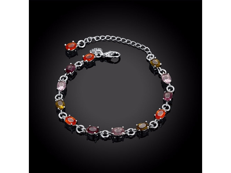 Pulsera Circones Multicolor Plateada 5