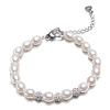 Pulsera Plata 925 Perlas Cultivadas Blancas 