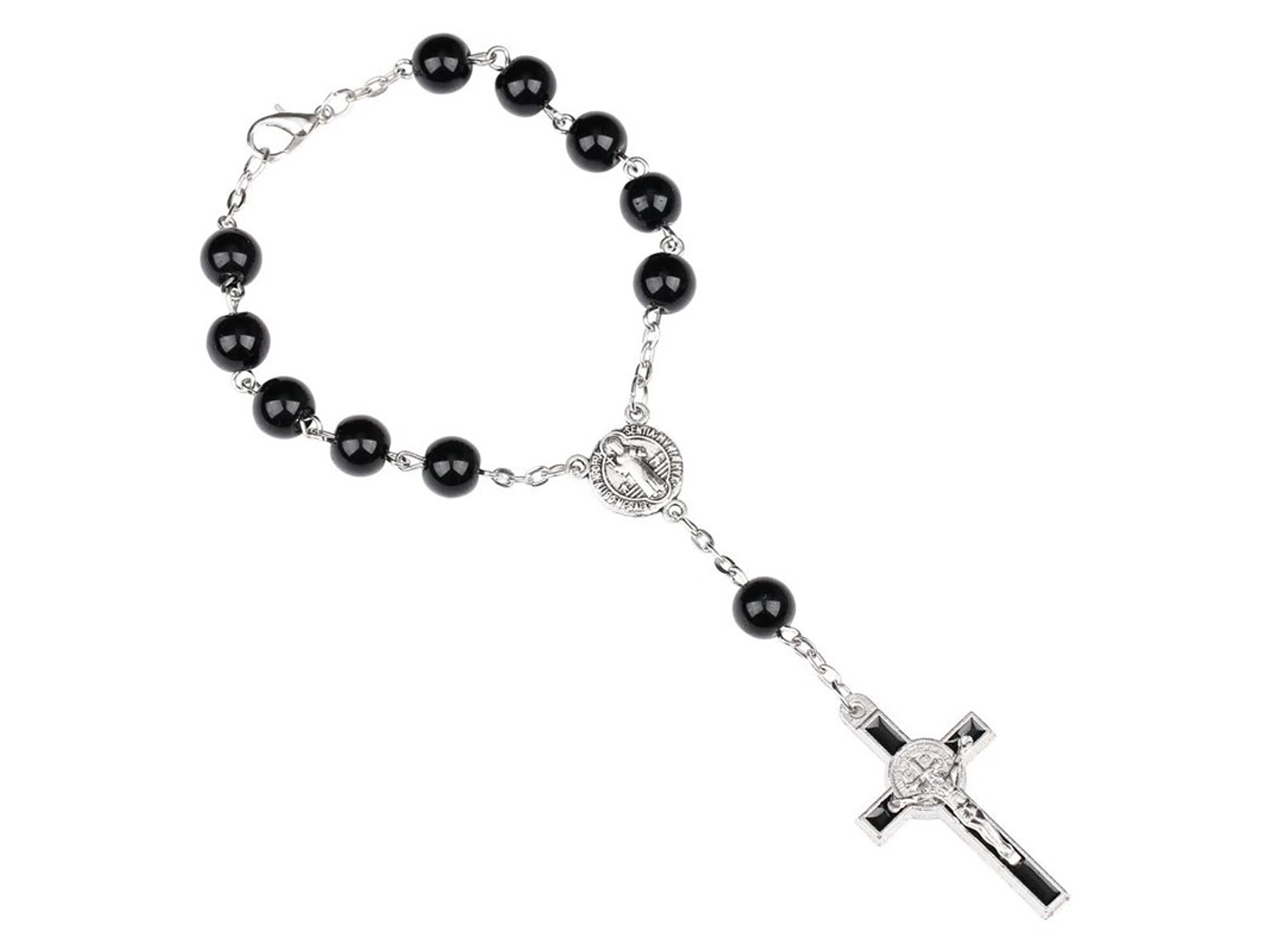 Pulsera Denario Crucifico San Benito Protector 1
