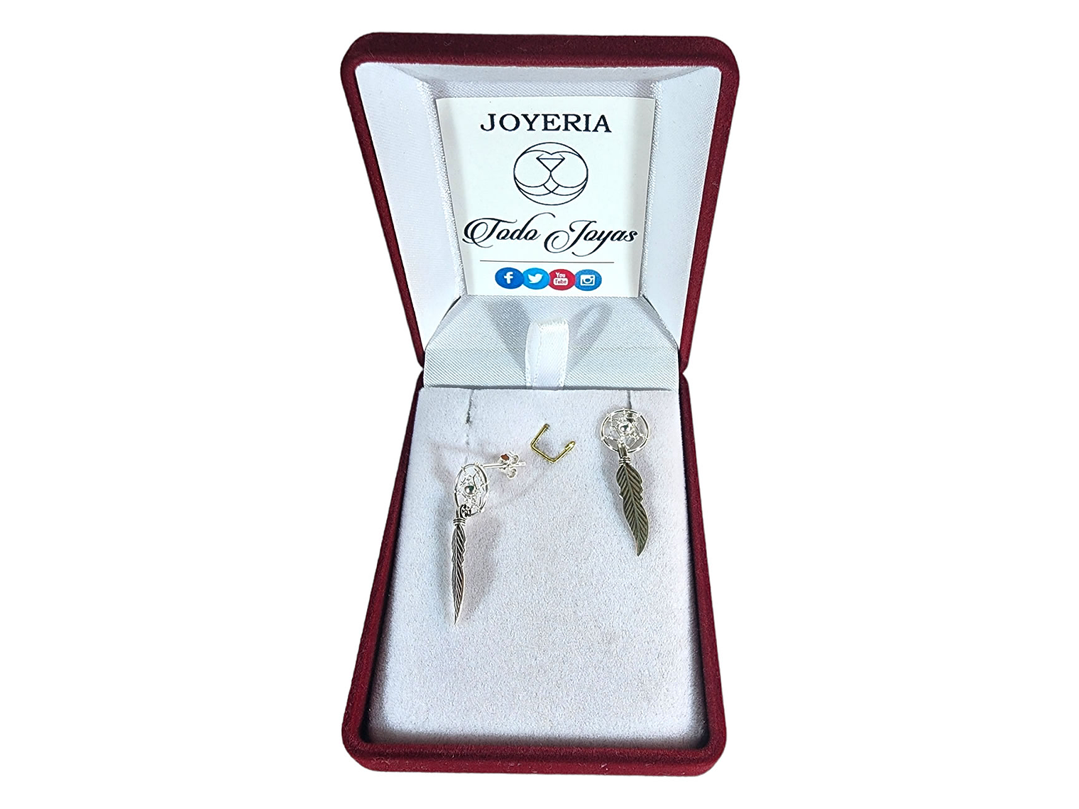 Aros Plata 925 Atrapa Sueños Pasador 2