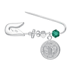 Prendedor Plata 925 Bebe San Benito Verde