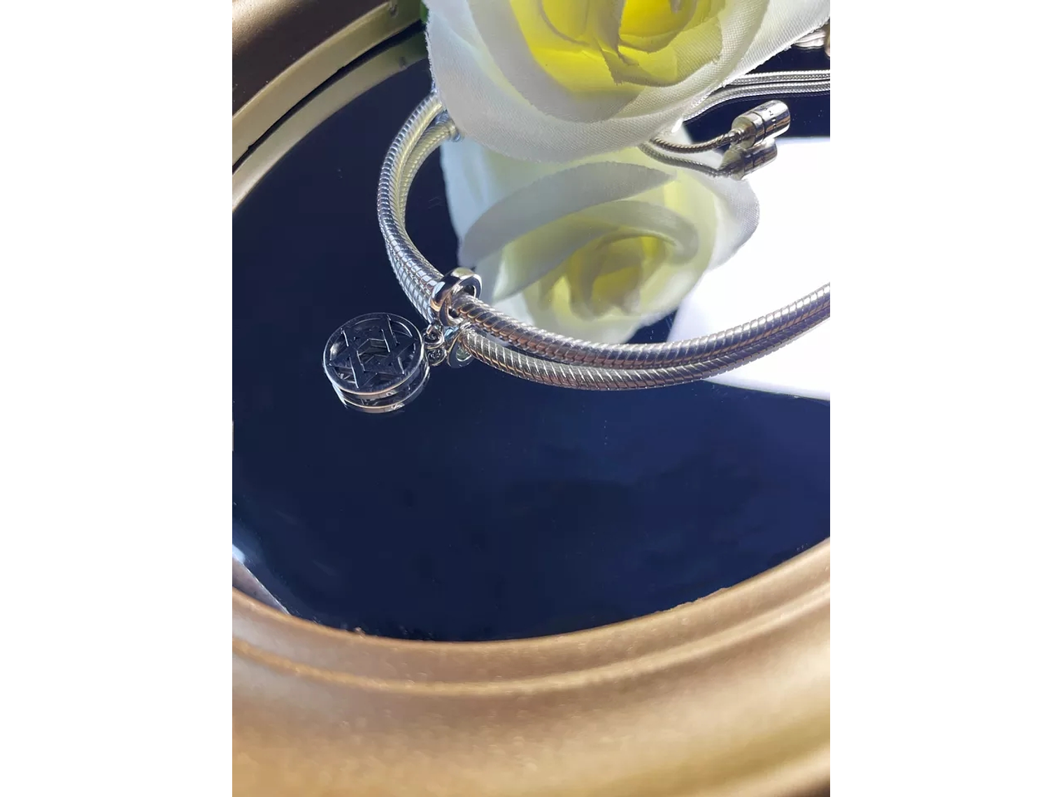 Charm Dije Plata 925 Colgante Estrella de David 2