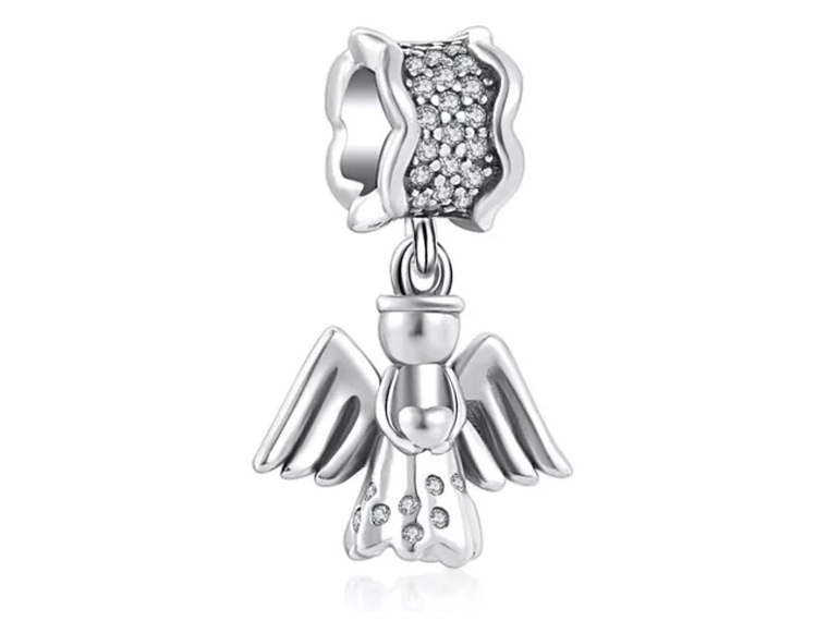 Charm Dije Plata 925 Colgante Angel 1