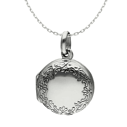 Collar Relicario Plata 925 Circular