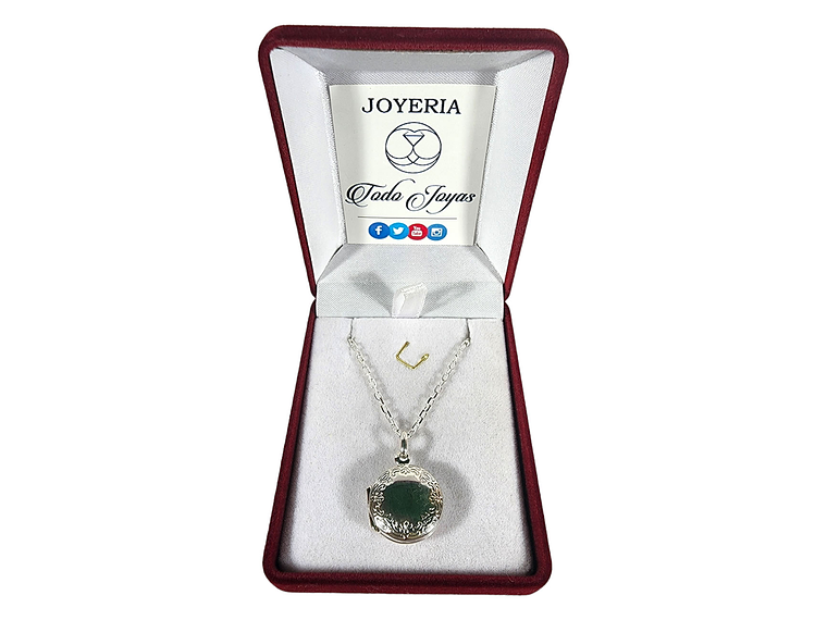 Collar Relicario Plata 925 Circular 2