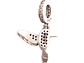 Charm Dije Plata 925 Colibri Picaflor Una Cara - Miniatura 2