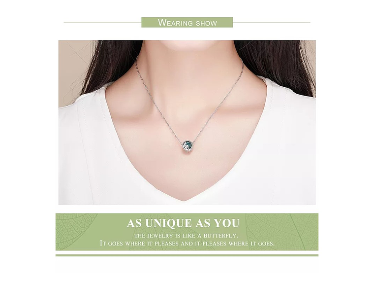 Charm Dije Plata 925 Sirena Cristal 4