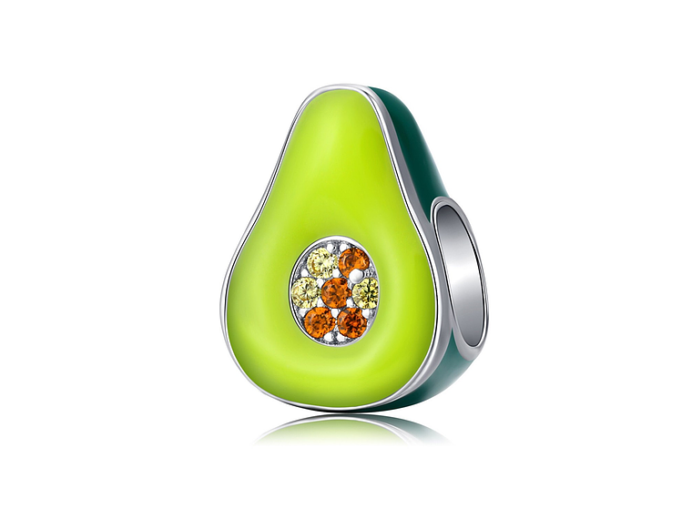 Charm Dije Plata 925 Palta Aguacate 1