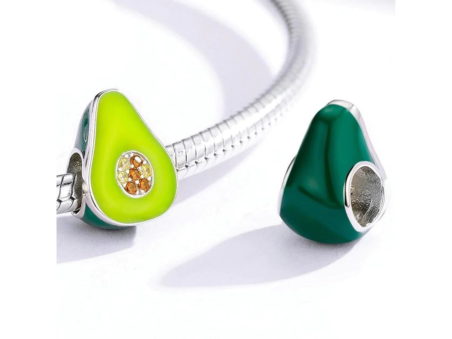 Charm Dije Plata 925 Palta Aguacate 2