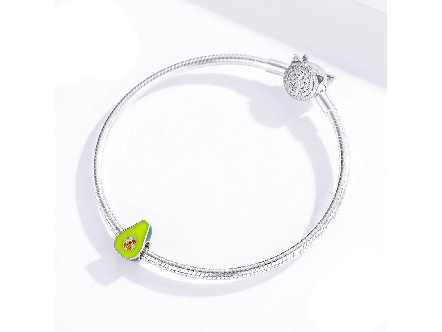 Charm Dije Plata 925 Palta Aguacate 3