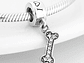 Charm Dije Plata 925 Colgante Hueso Mascota - Miniatura 2