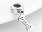 Charm Dije Plata 925 Colgante Hueso Mascota - Miniatura 3