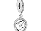 Charm Dije Plata 925 Colgante Om Yoga - Miniatura 1