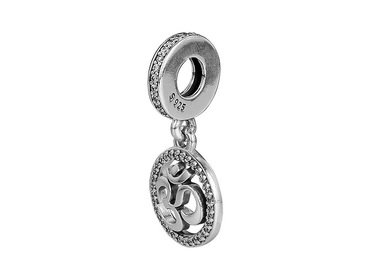 Charm Dije Plata 925 Colgante Om Yoga 2