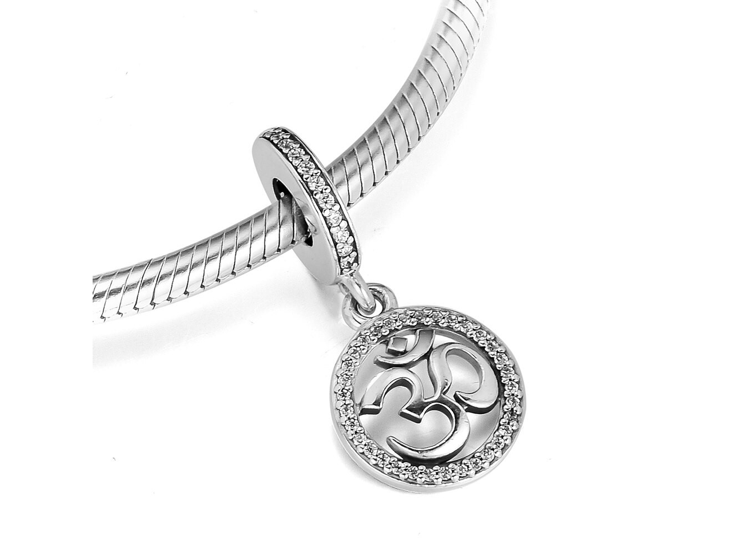 Charm Dije Plata 925 Colgante Om Yoga 3