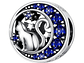 Charm Dije Plata 925 Gato en Luna Azul - Miniatura 1
