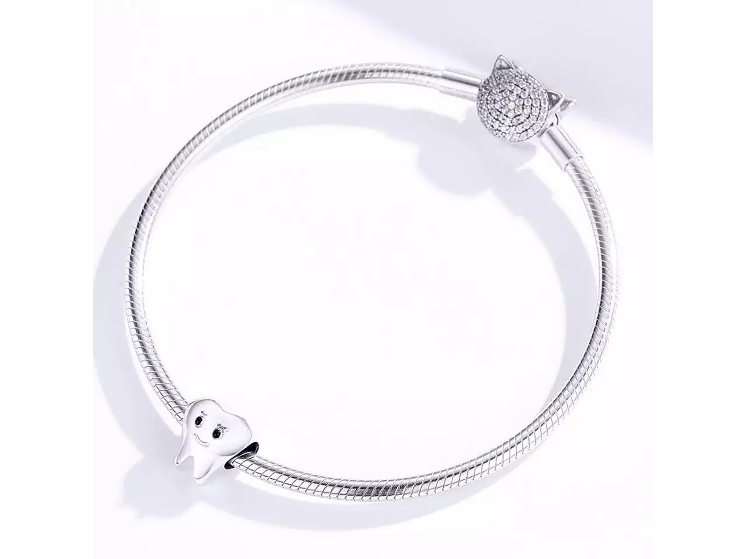 Charm Dije Plata 925 Muela Diente  3